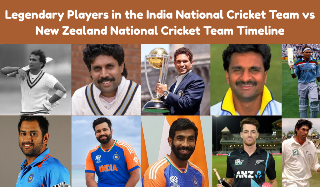 India National Cricket Team vs New Zealand National Cricket Team Timeline