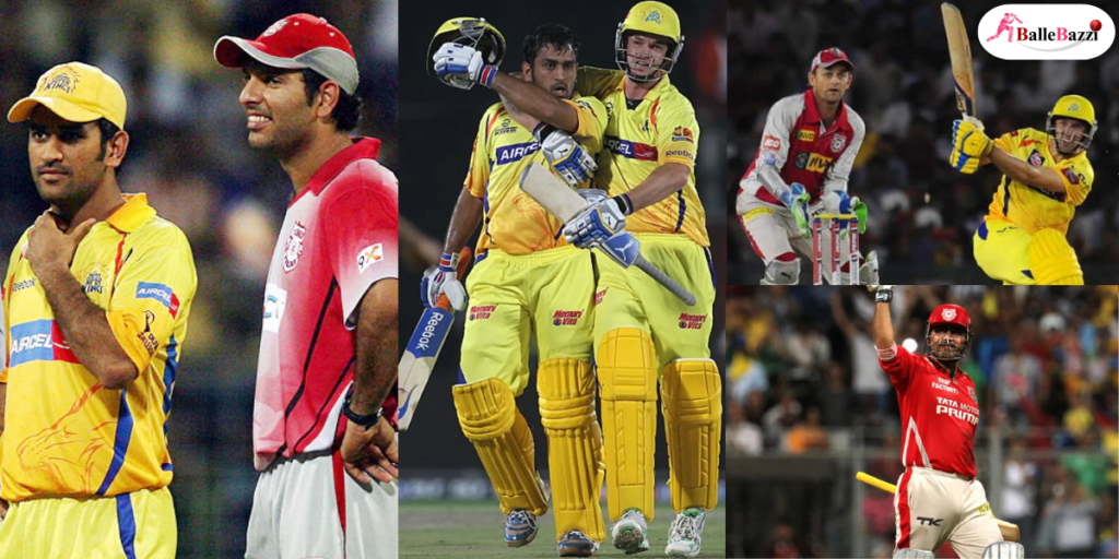 2008 to 2015 CSK vs PBKS