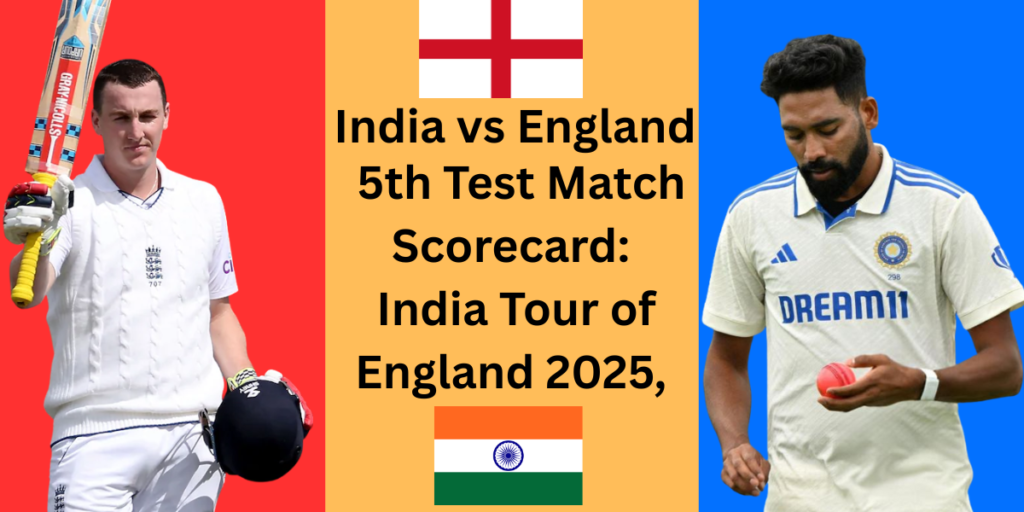 India National Cricket Team Vs England Cricket Team Match Scorecard