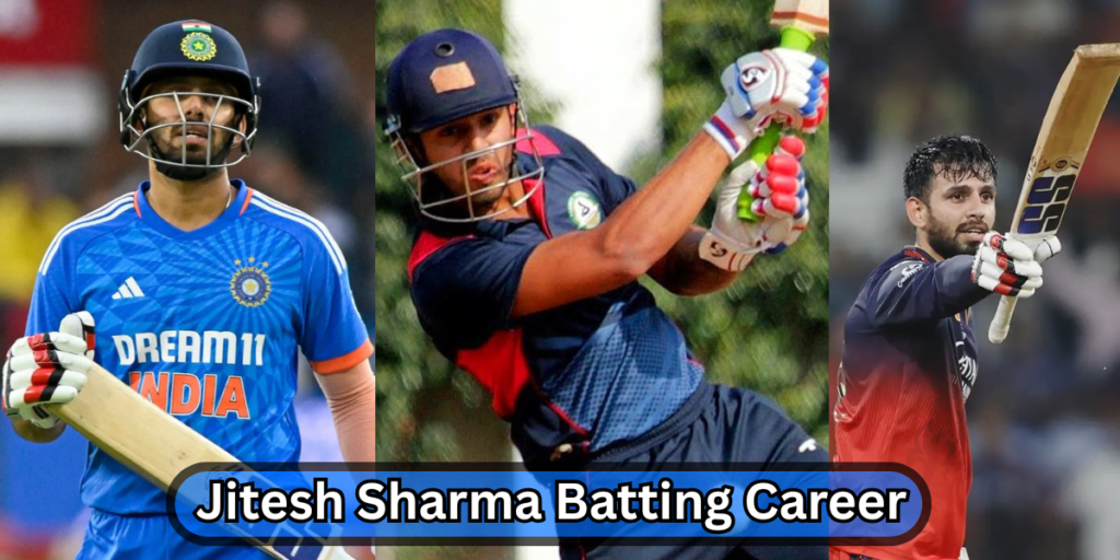 jitesh sharma batting career
