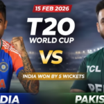 India vs Pakistan T20 World Cup Scorecard 2026
