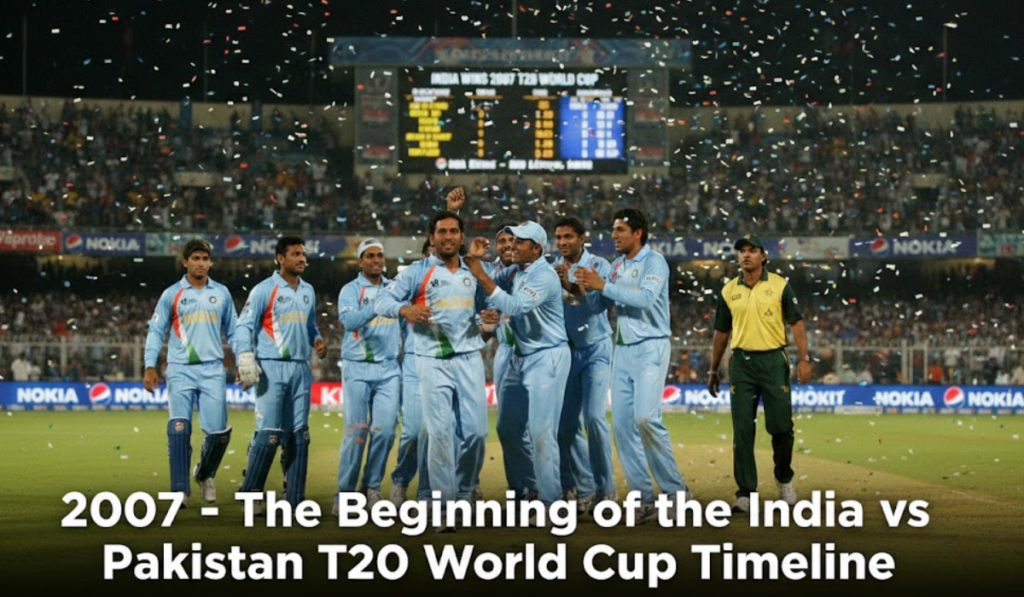 India vs Pakistan T20 World Cup Timeline