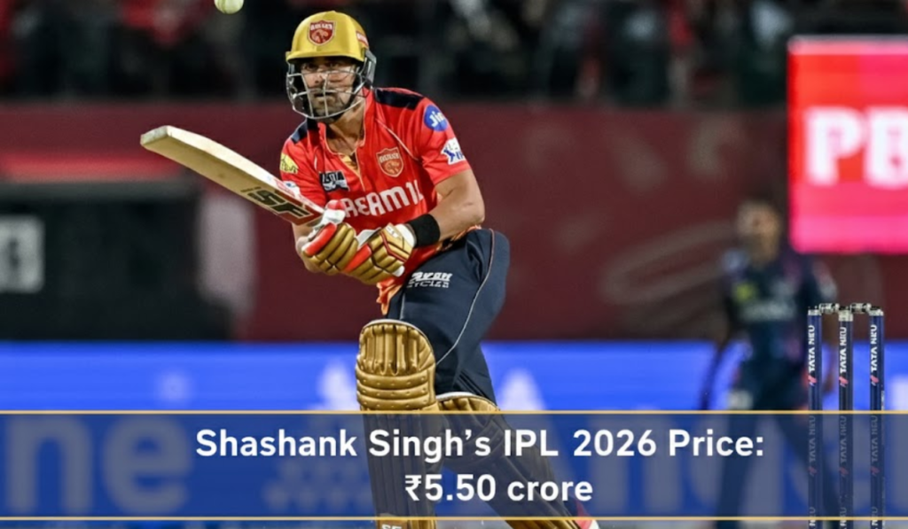 Shashank Singh IPL 2026 Price