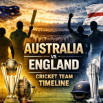 Australian Men's Cricket Team vs England Cricket Team Timeline