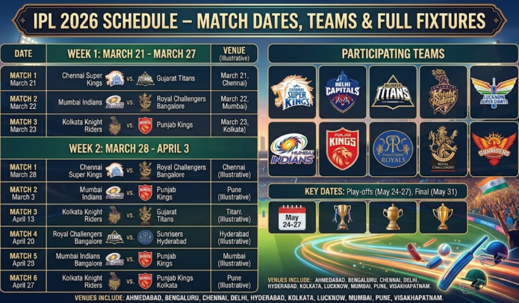 IPL 2026 Schedule