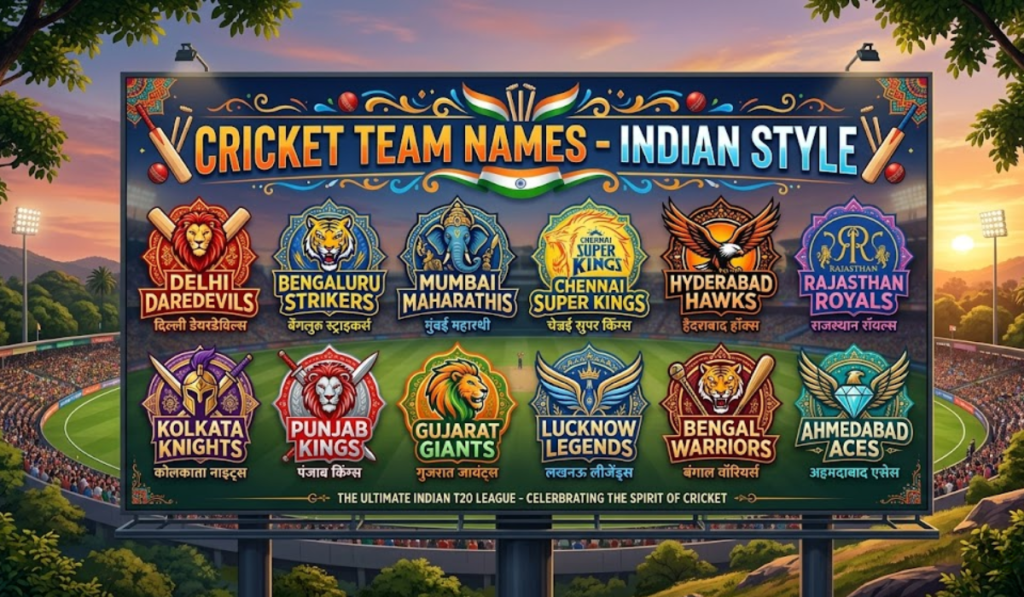 Cricket Team Names