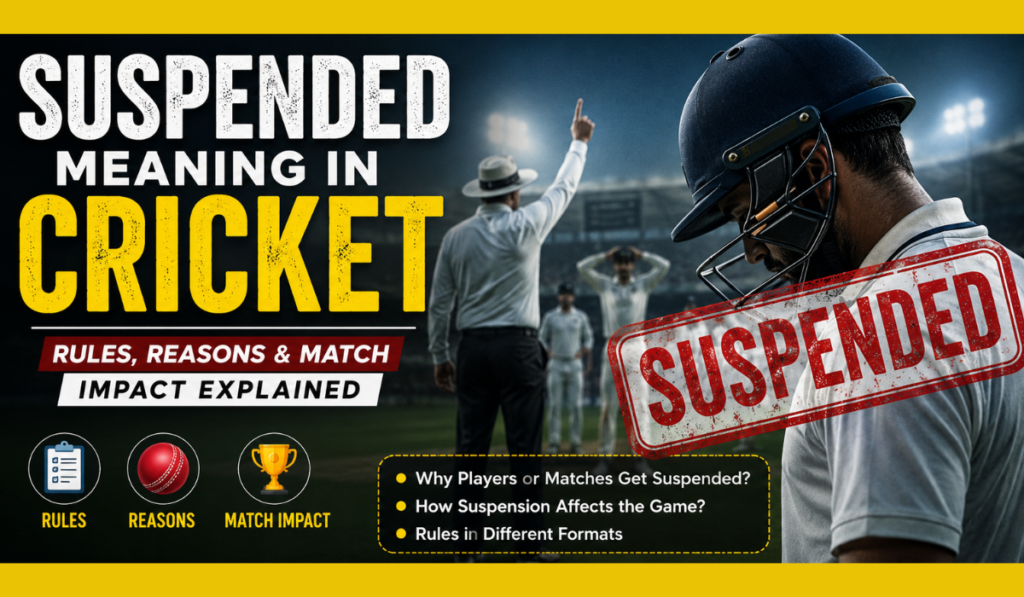 Suspended Meaning in Cricket