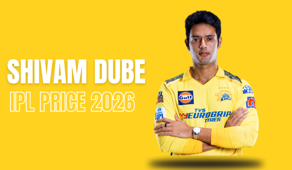 shivam dube net worth