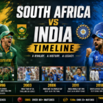 South Africa National Cricket Team vs India National Cricket Team Timeline