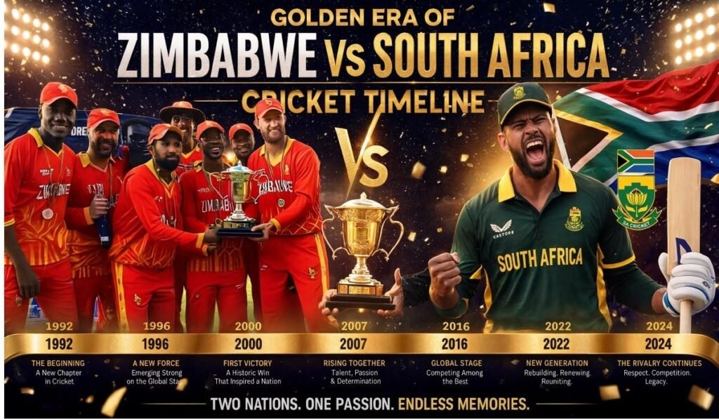 Zimbabwe National Cricket Team vs South Africa National Cricket Team Timeline