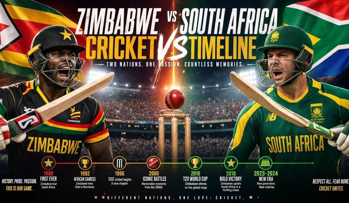 Zimbabwe National Cricket Team vs South Africa National Cricket Team Timeline