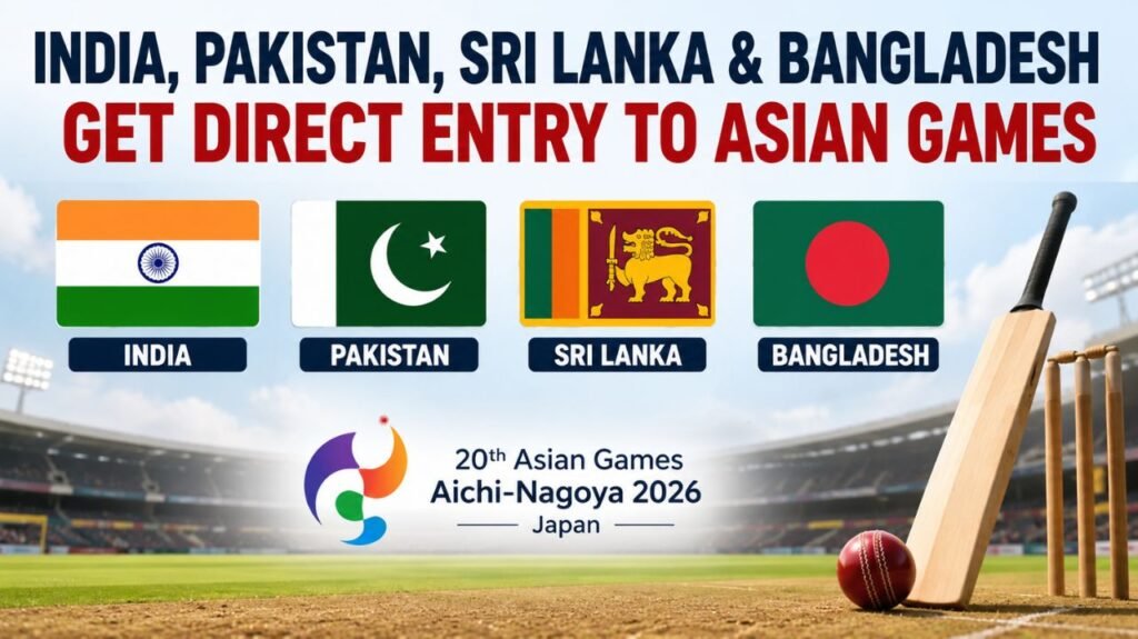 India, Pakistan, Sri Lanka and Bangladesh Receive Direct Quarterfinal Spots at Asian Games 2026 