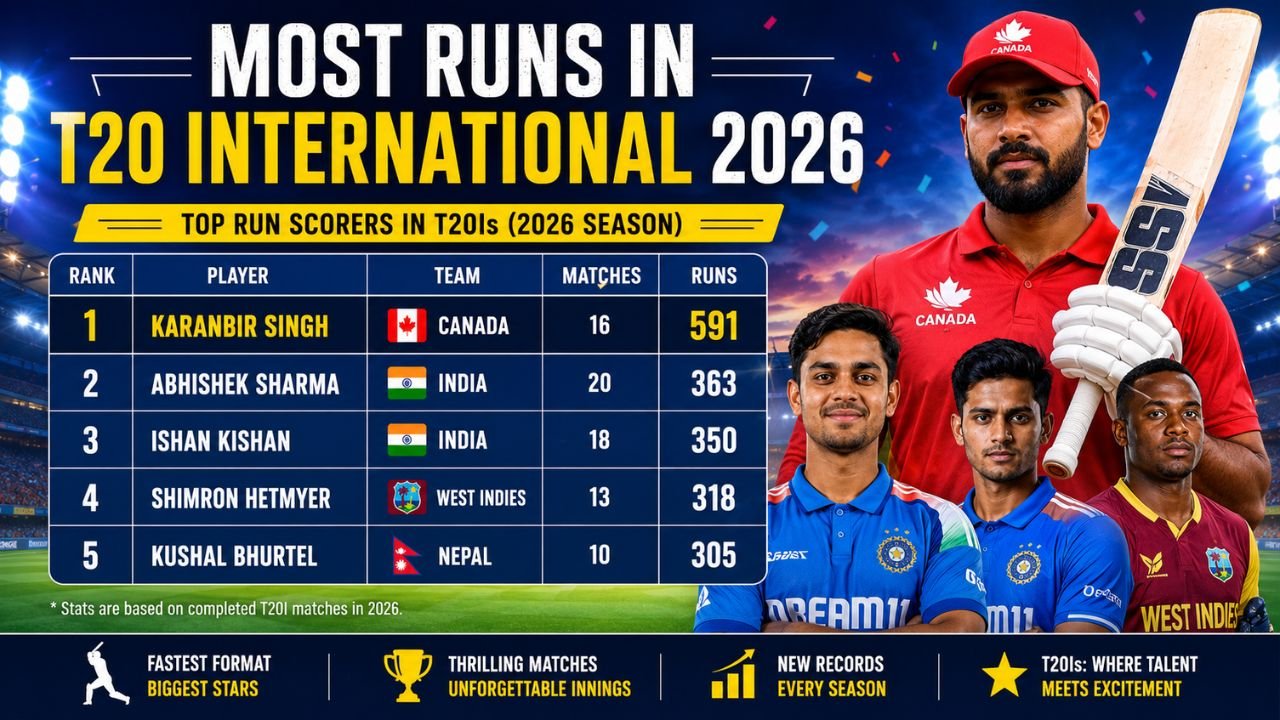 Most Runs in T20 International