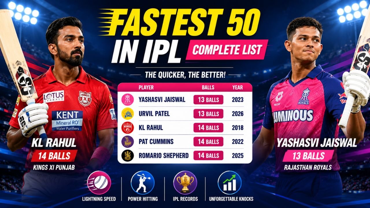 Fastest 50 in IPL