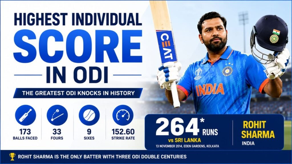 Highest Individual Score in ODI