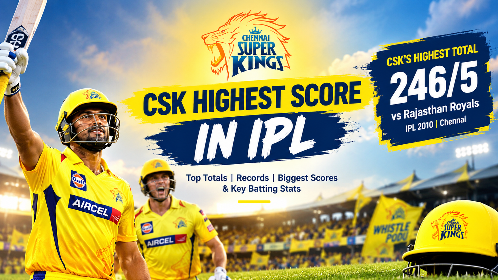 CSK Highest Score in IPL