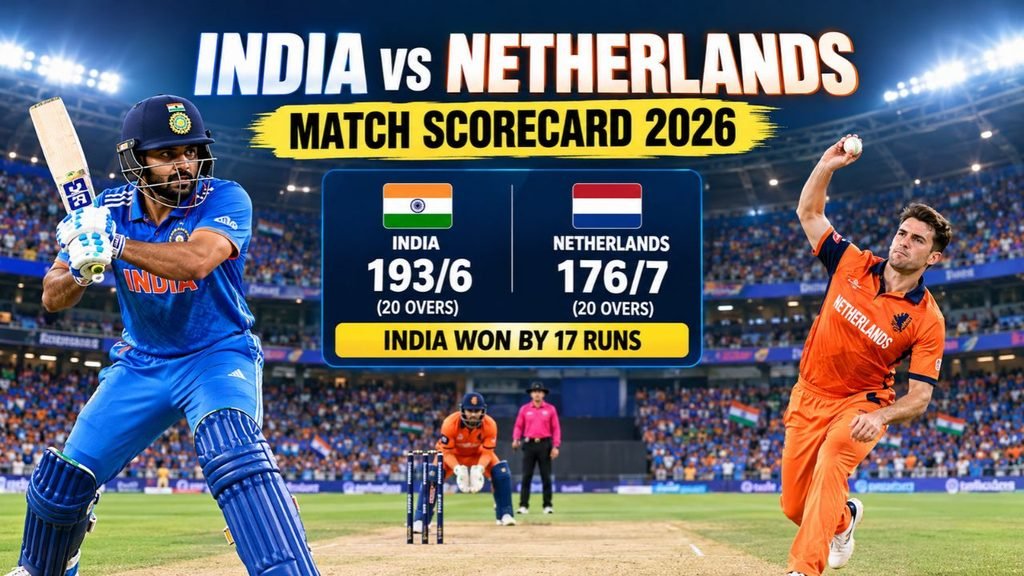 India National Cricket Team vs Netherlands National Cricket Team Match Scorecard