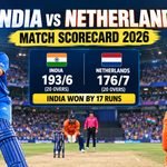 India National Cricket Team vs Netherlands National Cricket Team Match Scorecard